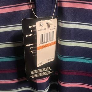 PGA Tour Men's Multicolor Striped Polo